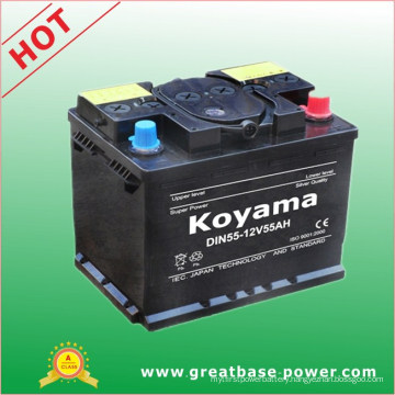 Sealed Auto Starting Battery 12V55ah-DIN55mf (55530MF)